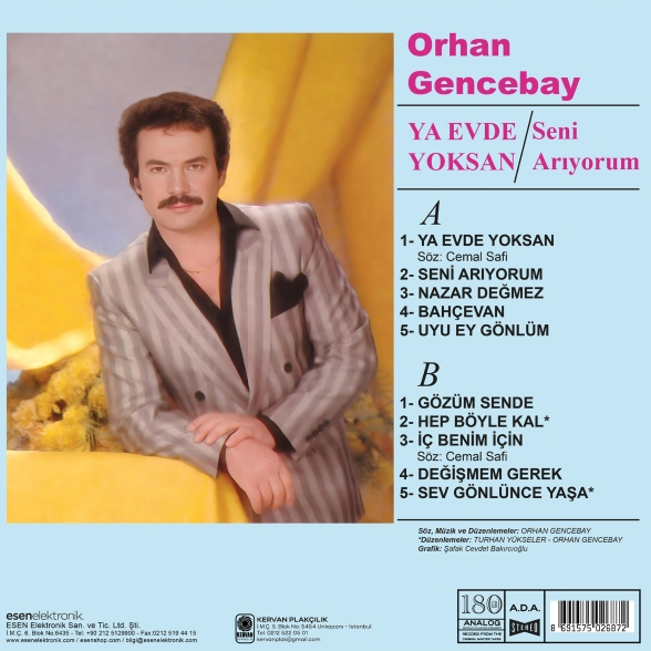 Orhan Gencebay: Ya Evde Yoksan - Plak Foto #2