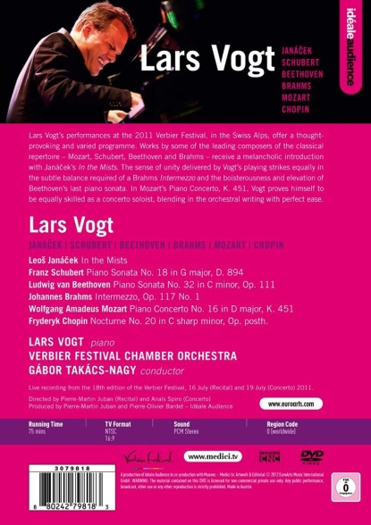 Lars Vogt: Verbier Festival 2011 - Lars Vogt (Janacek, Schubert, Beethoven, Brahms + Bonus: Mozart) - DVD Foto #2