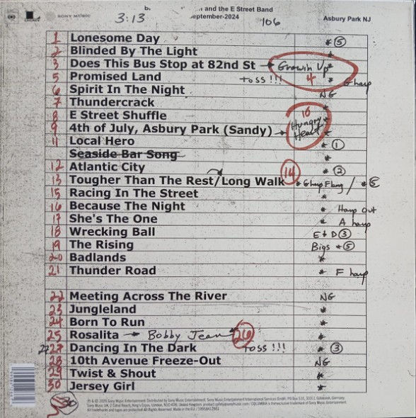 Bruce Springsteen: Live From Asbury Park 2024 - Plak Foto #2