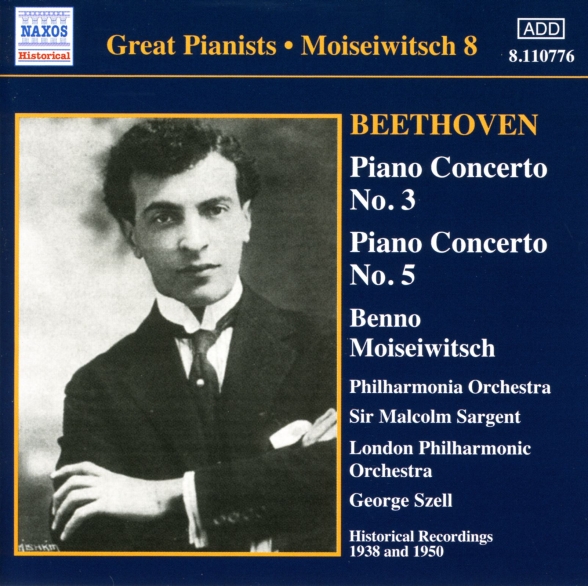 Beethoven: Piano Concertos Nos. 3 and 5 (Moiseiwitsch, Vol. 8) (1950, 1938) - CD Foto #1