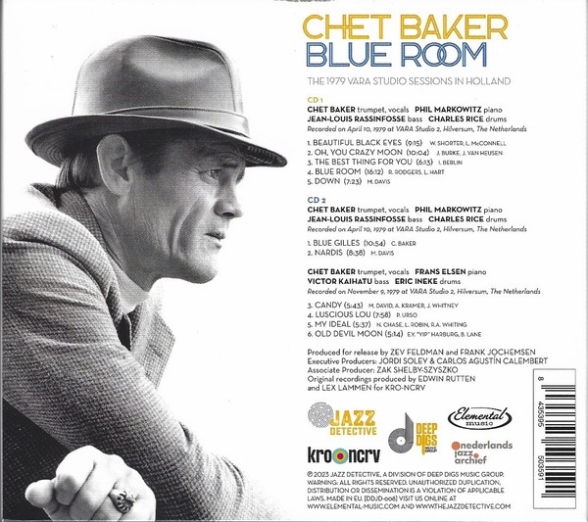Chet Baker: Blue Room: The 1979 Vara Studio Sessions in Holland - CD Foto #2