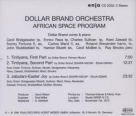 Abdullah Ibrahim: African Space Program - CD Foto #2