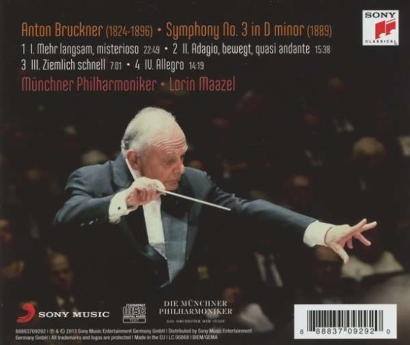 Lorin Maazel, Münchner Philharmoniker: Bruckner: Symphony No. 3 - CD Foto #2