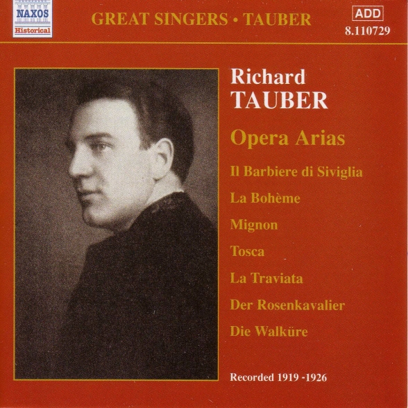Tauber, Richard: Opera Arias (1919-1926) - CD Foto #1