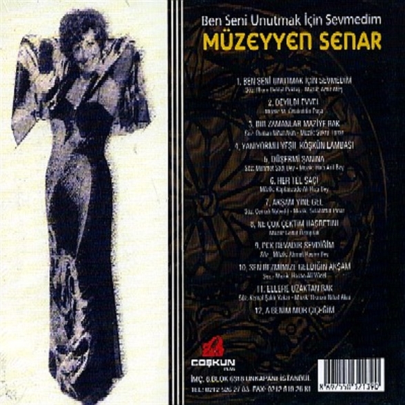 Müzeyyen Senar: Ben Seni Unutmak İçin Sevmedim - CD Foto #2