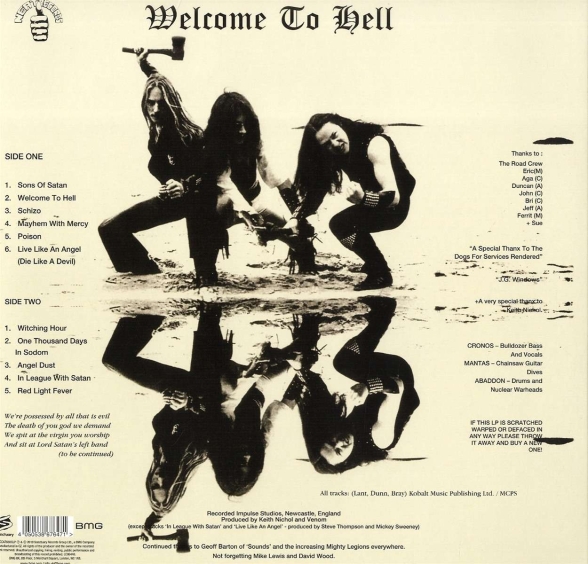 Venom: Welcome To Hell (Limited 40th Anniversary Edition - Splatter Vinyl) - Plak Foto #2