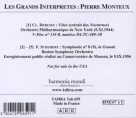 Pierre Monteux: Schubert, Debussy - CD Foto #2