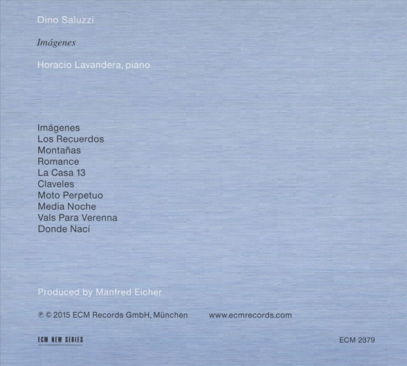 Horacio Lavandera: Dino Saluzzi: Imágenes - Music for piano - CD Foto #2