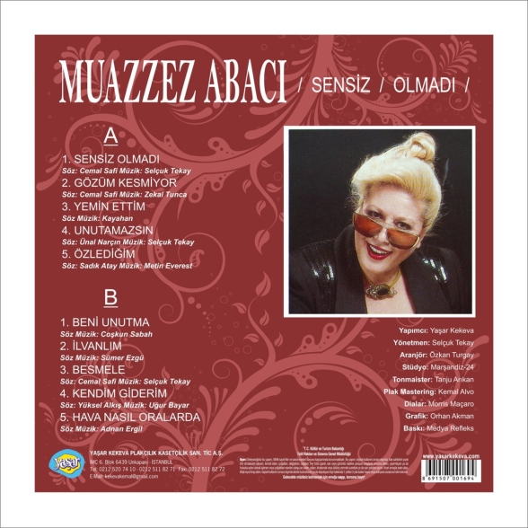 Muazzez Abacı: Sensiz Olmadı - Plak Foto #3