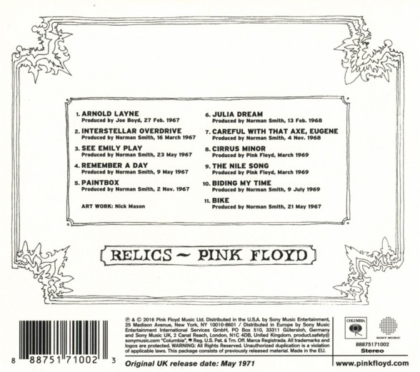 Pink Floyd: Relics (Digipack) - CD Foto #2