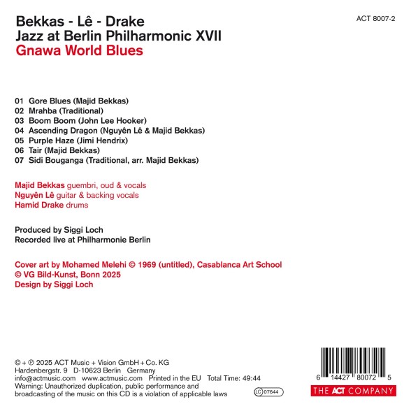 Majid Bekkas: Jazz At Berlin Philharmonic XVII - Gnawa World Blues - CD Foto #2