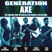 Nuno Bettencourt, Zakk Wylde, Steve Vai, Yngwie Malmsteen, Tosin Abasi: Generation Axe: The Guitars That Destroyed The World: Live In China (Limited Edition) (Clear/Blue/Green Splatter Vinyl) - Plak