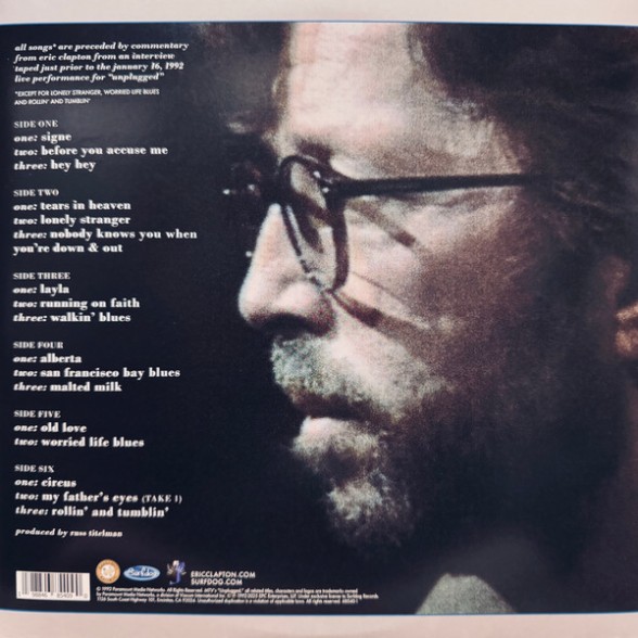 Eric Clapton: Unplugged (Enhanced Edition) - Plak Foto #2