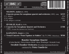 Rascher Saxophone Quartet, Swedish Chamber Orchestra, Petter Sundkvist: From Equinox to Solstice - Raschèr Saxophone Quartet - CD Foto #2