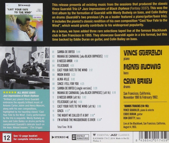 Vince Guaraldi: Jazz Impressions Of Black Orpheus + 3 Bonus Tracks - CD Foto #2