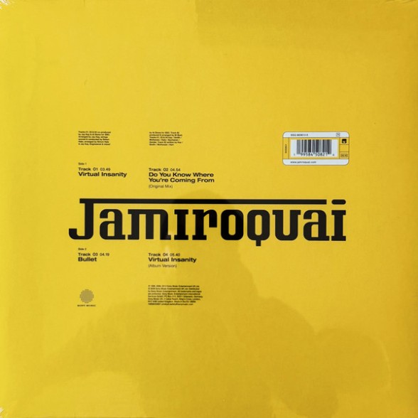 Jamiroquai: Virtual Insanity (30th Anniversary - Limited Edition - Yellow Vinyl) - Single Plak Foto #2
