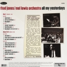 Thad Jones – Mel Lewis Orchestra: All My Yesterdays - Plak Foto #2