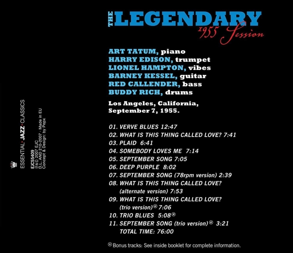 Art Tatum: The Legendary 1955 Session - CD Foto #2