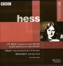 Myra Hess: Bach, Haydn, Schumann:  Prelude In G Major, English Suite No.2 In A Minor, Piano Sonata No.62 In E Flat Major, Carnaval Op.9 - CD Foto #1