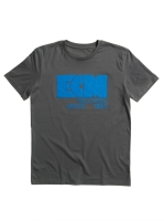 ECM -T-Shirt "Old school Logo" Anthracite Grey (size L)