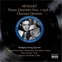 Benny Goodman: Mozart: Piano Quartets Nos. 1 and 2 / Clarinet Quintet (Szell, Goodman, Budapest Qt) (1938, 1946) - CD