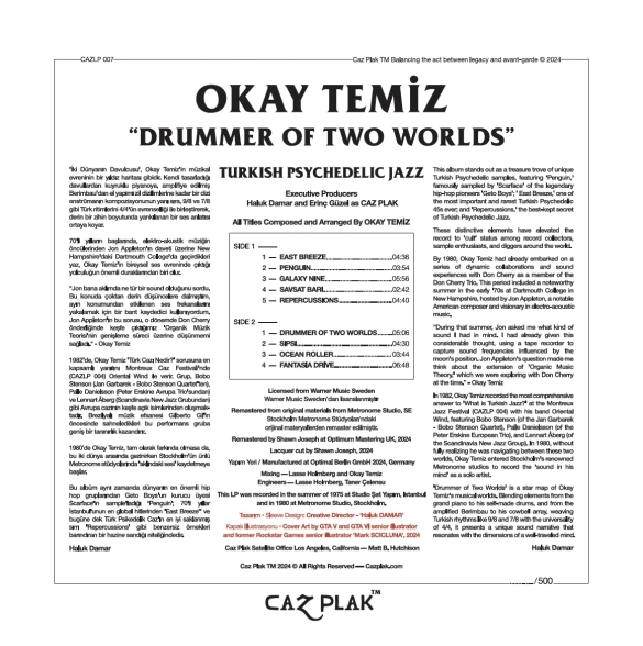 Okay Temiz: Drummer of Two Worlds  (Opus3a Exclusive) - Plak Foto #2